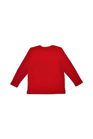 United Colors Of Benetton Bnt-b21643 Erkek Çocuk Uzun Kollu Tshirt Kirmizi