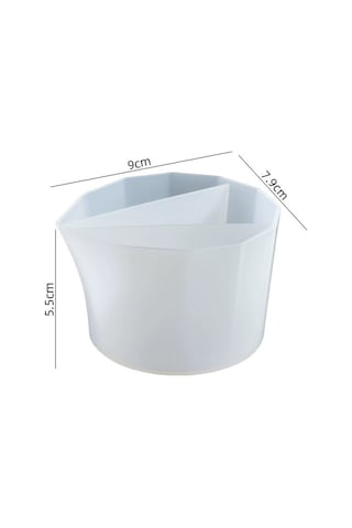Silikon Kap Taş Tozu Harcı Döküm İthal Küçük Boy Üç Bölmeli Epoksi Sanatı Döküm Kabı Hb7521-0128