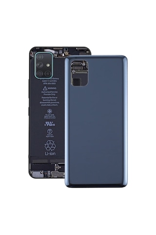Galaxy M51 Uyumlu Arka Pil Batarya Kapağı Sm-m515f - Mavi