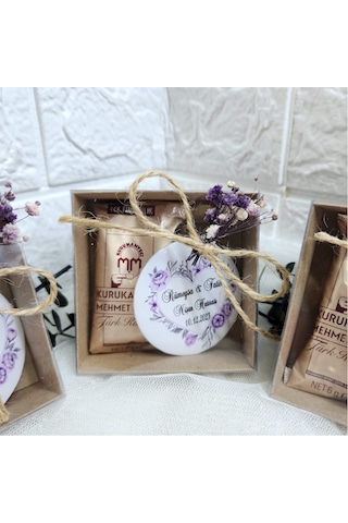 Açacak Magnet Kutulu Ve Türk Kahveli Nişan Hediyeliği Ni 30 Adet