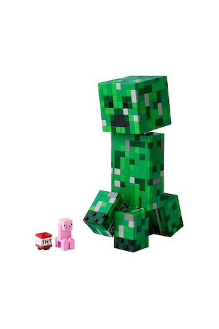 LEGO® Minecraft® Creeper™ 21276 - 10 Yaş ve Üzeri Çocuklar için Video Oyunu Temalı Aksiyon Figürü İçeren Yaratıcı Oyuncak Yapım Seti(665P)