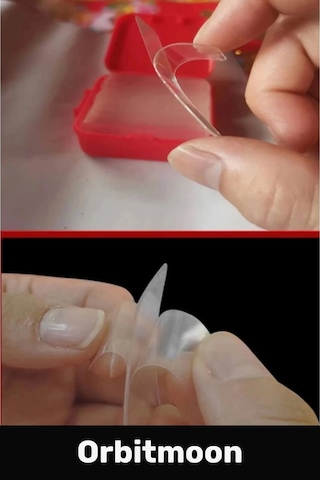 Premium Süper Güçlü Kolay Çıkarılabilir Yapışkan Çok Amaçlı 60 Parça Çift Taraflı Şeffaf Bant