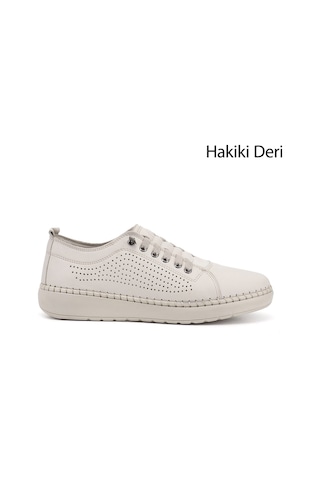 Gönderi(R) Gönderi R Kadın Bej Bağcıklı Hakiki Deri Comfort Ayakkabı Dyza82942819