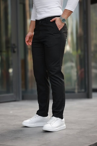 Erkek Dokuma Kumaş Pantolon Siyah