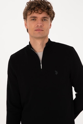 U.s. Polo Assn. Erkek Triko Kazak - Siyah 50313695-VR046