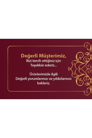 Ny Teşekkür Kartviziti