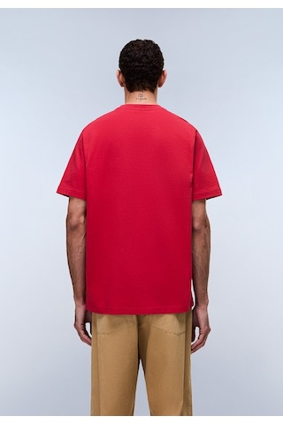 Napapijri S-box Logo Ss 1 Erkek T-shirt-31967 Kırmızı