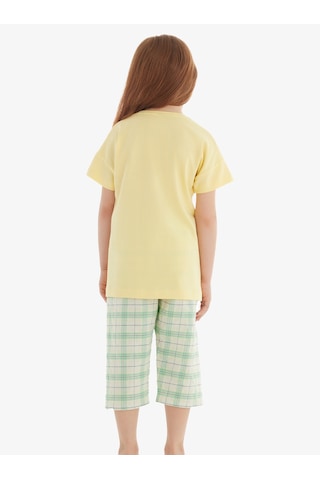 Kız Çocuk Pijama Takımı 60565 - Açık Sarı Açık Sarı