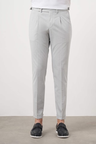 Morven Erkek Gri Poliviskon Trend Pileli Slim Fit Spor Pantolon Gri