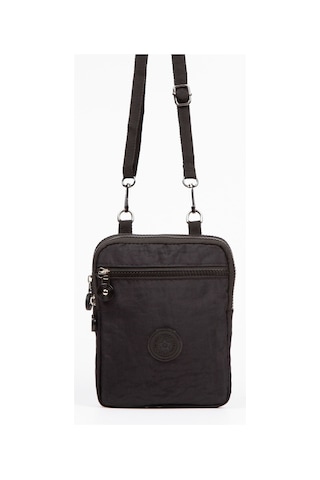 Newısh Polo Accessorıes Krınkıl Kumaş Suya Dayanaklı Kadın Omuz Çantası Büyük Telefon Çantası Siyah
