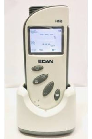 Şarjlı Edan H100B Pulse Oksimetre Cihazı Bataryalı Şarj Üniteli
