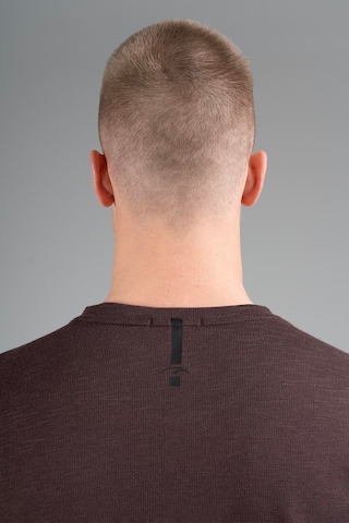 Maraton Regular Erkek Bisiklet Yaka Koyukahve- T-shirt Kahverengi