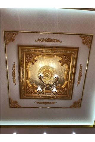 Kare Altın Saray Tavan 120x120 Cm