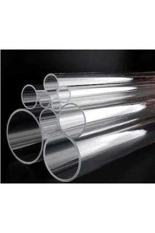 Pleksi Boru 25X21 Mm Şeffaf.....50 Cm Boyda----Aynı Gün Kargo