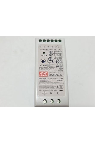 Meanwell Mdr-60-24 Ray Tipi Montaj Güç Kaynağı 24vdc 2.5a