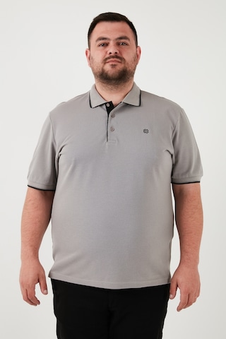 Buratti Büyük Beden Pamuklu Regular Fit Erkek Polo Yaka T Shirt 5902118B Taş