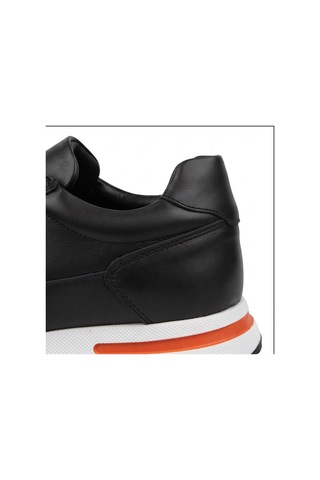 Crc Ayakkabı Premium %100 Hakiki Deri Hakiki Erkek Sneaker / Şık Ve Rahat Spor Ayakkabı Siyah 5