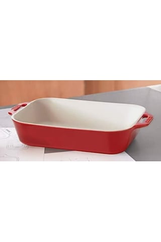 Fırın Kabı, Dikdörtgen Vişne Kırmızısı 27 X 20 Cm Çok Renkli