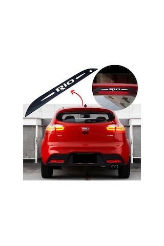 Kia Rio Hb Karbon Arka Fren Stop Lambası Sticker 2011-2017