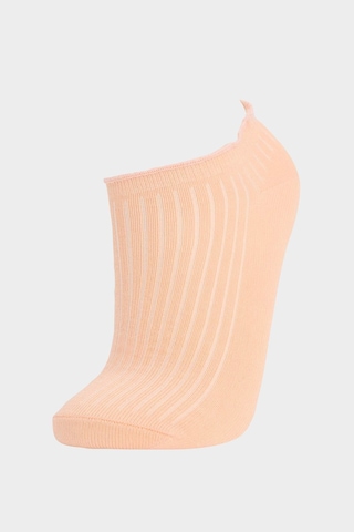 DeFacto Kız Çocuk Fırfırlı 3'lü Pamuklu Patik Çorap E6057A8NSKR1