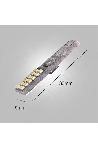 2 Adet Beyaz Renk T10 Dipsiz Led Ampul Park Ampulü Gündüz Farı Yü N11.311