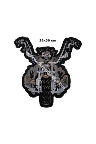 Motorcu Mont Arması Nakış Işleme Arma Patch 28X30 Cm Haki Motorcu Mont Arması Nakış Işleme Arma Patch 28X30 Cm Haki
