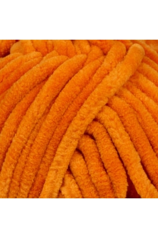 Kürkçü Han Kadife 100gr 95mt Örgü İpi Turuncu