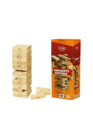 Jenga Ahşap Denge Oyunu - Çocuk Oyun Yetişkin Oyun Oyuncak Eğitici Oyun