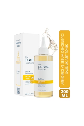 The Purest Solutions Yağlı Ve Karma Ciltler için ve Siyah Nokta Karşıtı Salisilik Asit Tonik 200 ml