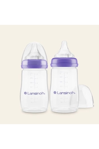 Lansinoh Biberon 2li Natural Wawa Biberon Emziği 240ml