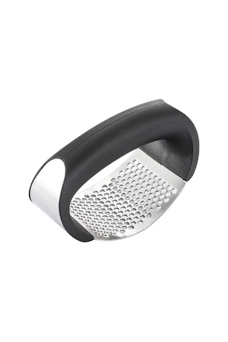 Jzcat Paslanmaz Çelik Manuel Halka Sarımsak Presi-siyah