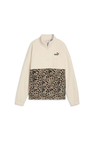 Puma Ess Graphıc Animal Relaxe Krem Kadın Fermuarlı Sweatshirt 000000000102266237 Bej