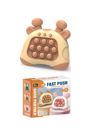 Seviyeleri Geçin Ve Mini Oyun Konsollarınu Hızlıca İtin Rodent Pioneer Köstebek Patlat Oyuncak Yapboz Dekompresyon İngilizce Versiyon Kahverengi