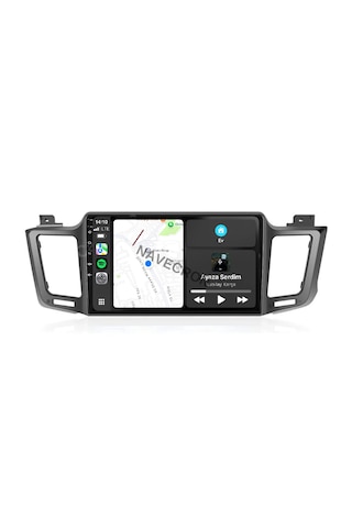 Toyota Rav4 2013-18 10" Uyumlu Androıd Multimedya Gerçek 2/32 Kablosuz Carplay Geri Görüş Kameralı 10"