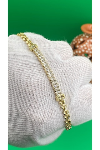 Xuping 14k Kuyumcu Model Su Yolu Kadın Bileklik Altın