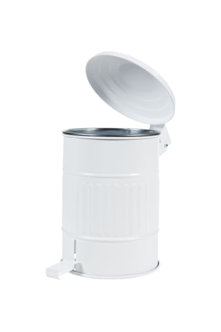 Mudo Home Pedallı Çöp Kovası Mat Beyaz 8 Lt 696123