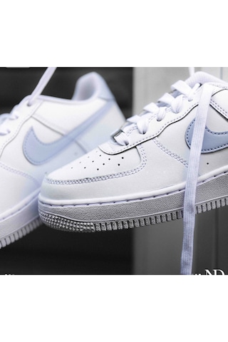 Nike Air Force 1 Gs Hakiki Deri Sneaker Ayakkabı-sportxstore Beyaz