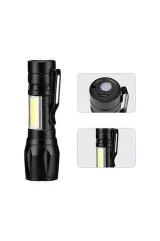 Led - 926 - Lamba El Feneri Küçük Tnabilir Usb Şarjlı Acil - Kmrsfres - Durum Lambası