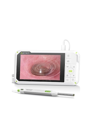 Anykit Dijital Otoskop, Jiroskop, 4 Inc Ips Ekran, Hd Kulak Kamerası - 3.9mm