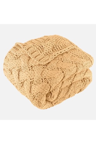 Serenita Saç Örgü Triko Tv Battaniyesi Throw Koltuk Şalı (538861582)-110X160