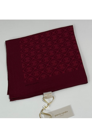 Pierre Cardin Elegans Monogram Eşarp - 1090750 -941 Bordo Bordo