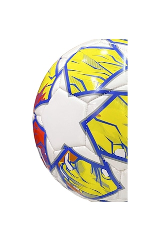 Jook 4 Astarlı Suni Deri Sert Zemin Halı Saha Futbol Topu No:5 Bsf-193 - Sarı Lacivert Beyaz Sarı - Lacivert - Beyaz