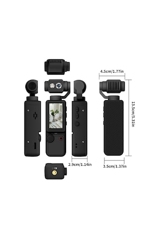 4k 1080p Yükek Çözünürlüklü 180 Açılı 2000mah Bataryalı Aksiyon Kamera Turuncu Renk