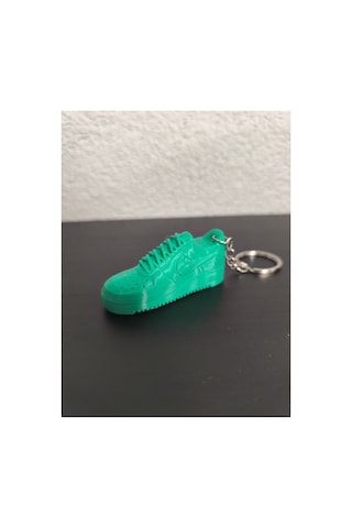 3d Baskı Sneaker Anahtarlık Spor Ayakkabı Tasarım Anahtarlık Koleksiyonluk Hediye Yeşil