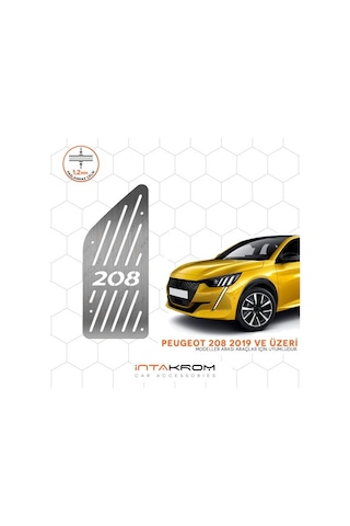 Peugeot 208 Krom Ayak Dinlendirme Pedalı 2019 Ve Üzeri