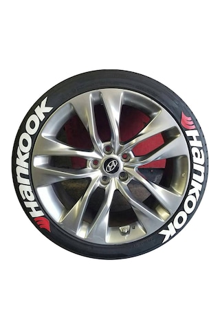 Hankook Lastik Yazısı Araç Lastik Stikeri 8adet 31mm Büyük Boy