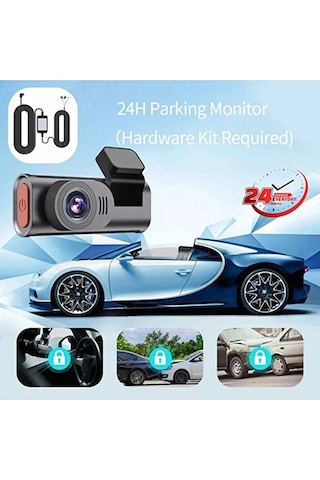 4k Wifi Çift Kameralı Araç Kamerası Gece Görüşlü G-sensörlü Dash Cam 170 Derece 14240990