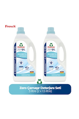 Frosch Zero Çamaşır Deterjanı 2'li 3 Litre