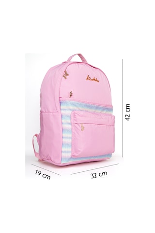 Çok Gözlü Sırt Çantanızla Okul Günlerinizi Renklendirin Pembe-1332 Pembe
