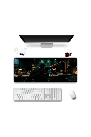 Sonictouch Klavye Mousepad 40x90cm Dikişsiz Pürüzsüz Sıvı Geçirmez Kaymaz Taban Perde Arkası